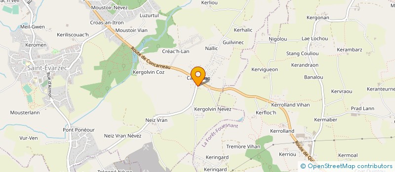 localisation de l'entreprise MONSIEUR SEBASTIEN NORMANT  SAINT-EVARZEC