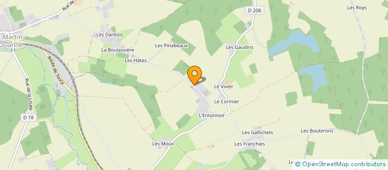 localisation de l'entreprise MONSIEUR SEBASTIEN NOUE à CHARNY OREE DE PUISAYE