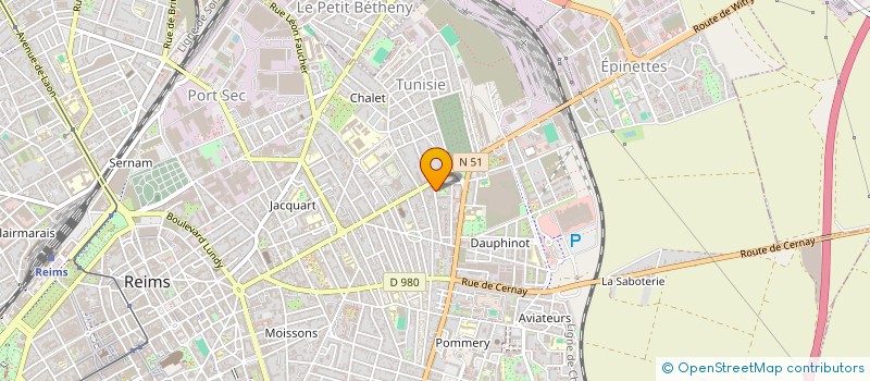 localisation de l'entreprise MONSIEUR SEBASTIEN NOUVION  REIMS