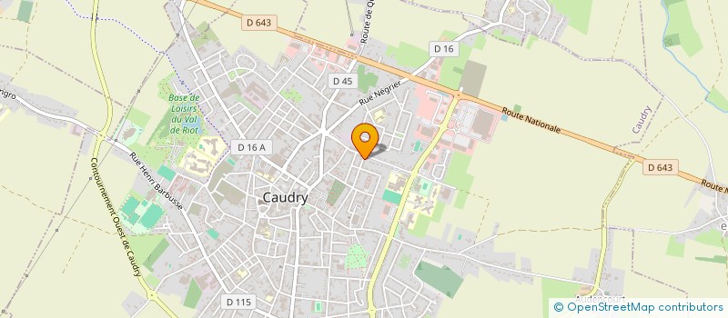 localisation de l'entreprise MONSIEUR SEBASTIEN OLIVIER  CAUDRY