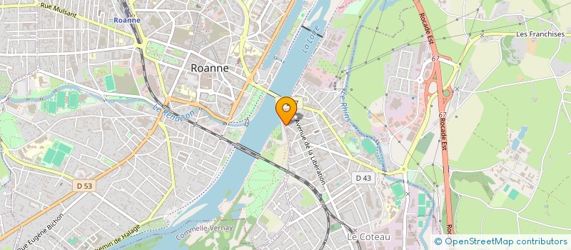 localisation de l'entreprise MONSIEUR SEBASTIEN OLLAGNIER  LE COTEAU