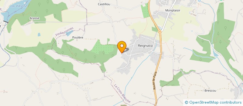 localisation de l'entreprise MONSIEUR SEBASTIEN ONEDA  LA CROIX-BLANCHE