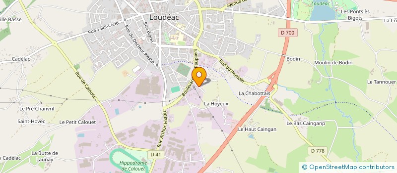localisation de l'entreprise MONSIEUR SEBASTIEN ONNO à LOUDEAC