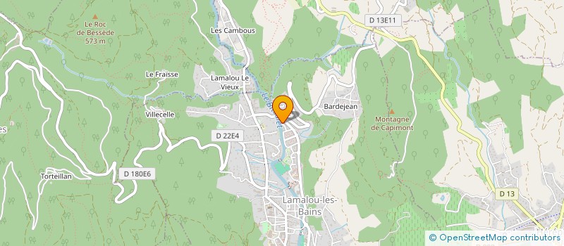 localisation de l'entreprise MONSIEUR SEBASTIEN ORAIN  LAMALOU-LES-BAINS