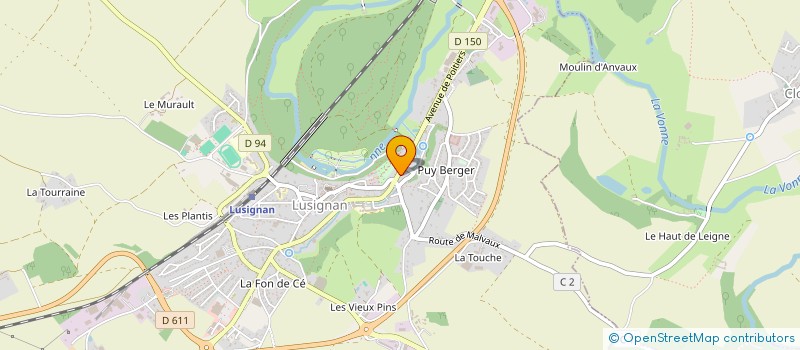 localisation de l'entreprise MONSIEUR SEBASTIEN ORENGE à LUSIGNAN