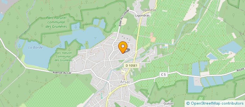 localisation de l'entreprise MONSIEUR SEBASTIEN ORESVE  ARSAC