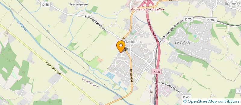 localisation de l'entreprise MONSIEUR SEBASTIEN ORLANDO  GARIDECH