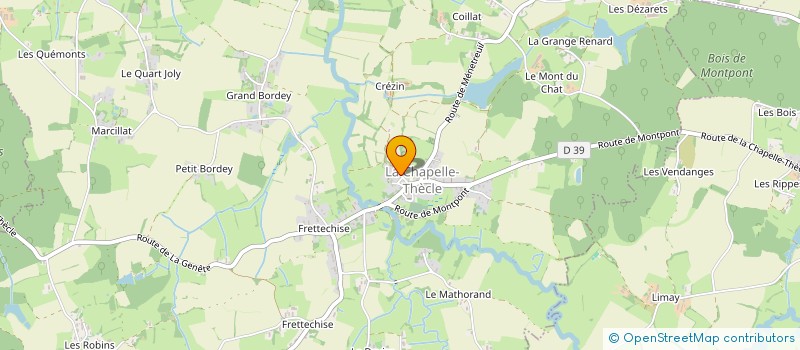 localisation de l'entreprise MONSIEUR SEBASTIEN OUDOT  LA CHAPELLE-THECLE