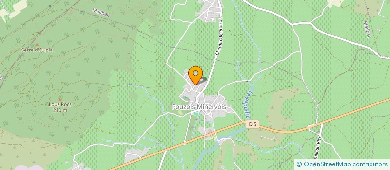 localisation de l'entreprise MONSIEUR SEBASTIEN OULES  POUZOLS-MINERVOIS