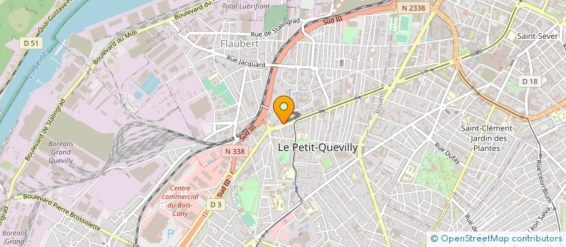 localisation de l'entreprise MONSIEUR SEBASTIEN OUVRY à LE PETIT-QUEVILLY