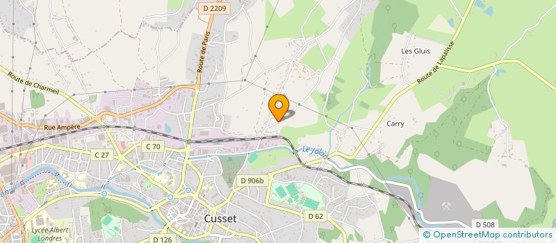 localisation de l'entreprise MONSIEUR SEBASTIEN PACAUD à CUSSET