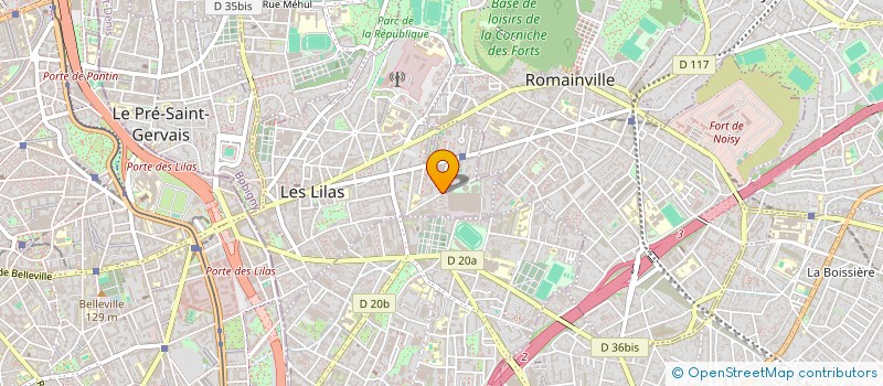 localisation de l'entreprise MONSIEUR SEBASTIEN PACQUIT à LES LILAS