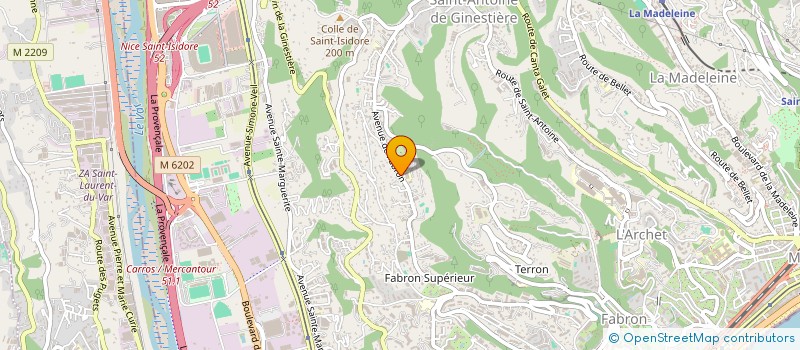 localisation de l'entreprise MONSIEUR SEBASTIEN PAGANO  NICE