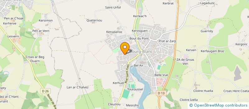 localisation de l'entreprise MONSIEUR SEBASTIEN PAGE  BOURG-BLANC