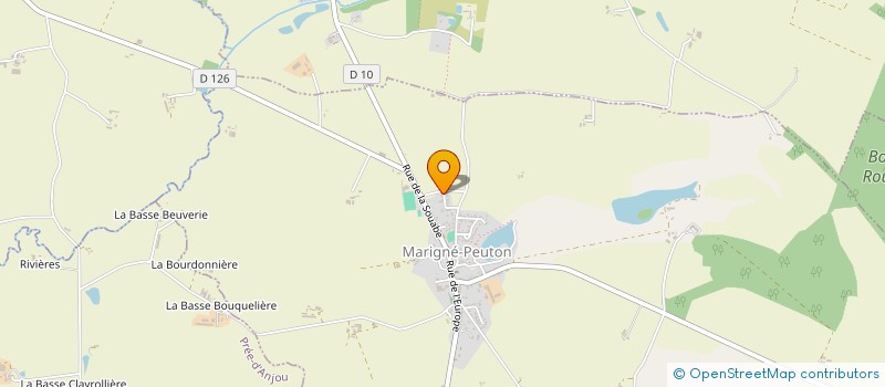 localisation de l'entreprise MONSIEUR SEBASTIEN PAILLARD  MARIGNE-PEUTON