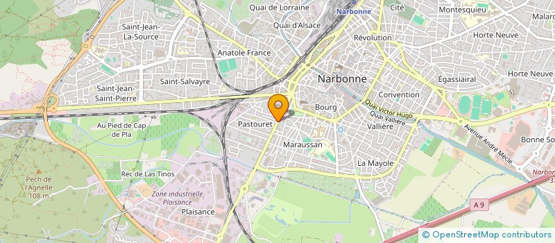 localisation de l'entreprise MONSIEUR SEBASTIEN PAILLEUX  NARBONNE