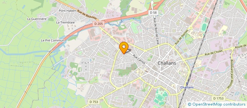 localisation de l'entreprise MONSIEUR SEBASTIEN PAILLOUX à CHALLANS