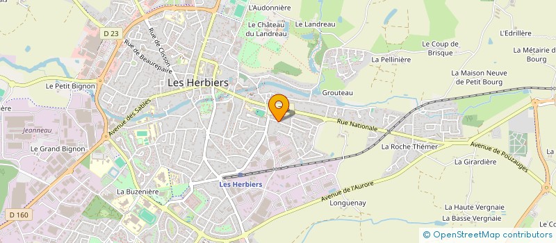 localisation de l'entreprise MONSIEUR SEBASTIEN PAIN à LES HERBIERS