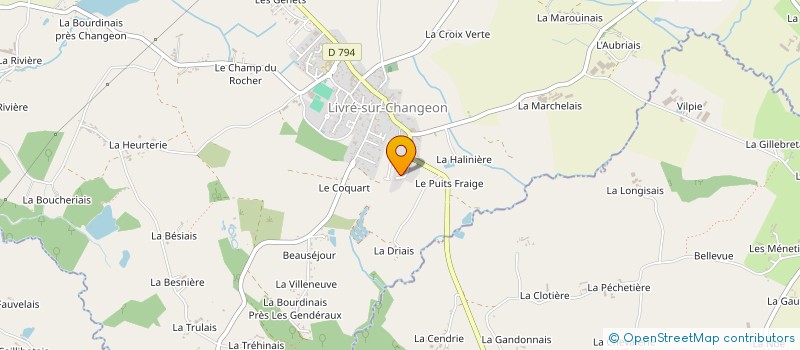 localisation de l'entreprise MONSIEUR SEBASTIEN PAINCHAUD à LIVRE-SUR-CHANGEON