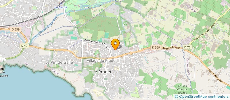 localisation de l'entreprise MONSIEUR SEBASTIEN PALA  LE PRADET