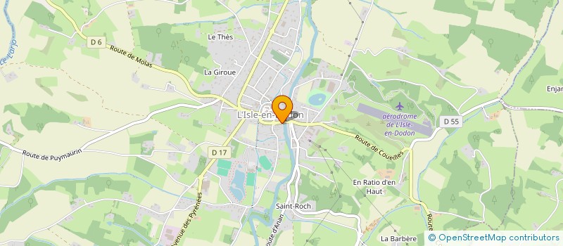 localisation de l'entreprise MONSIEUR SEBASTIEN PALACIN  L'ISLE-EN-DODON