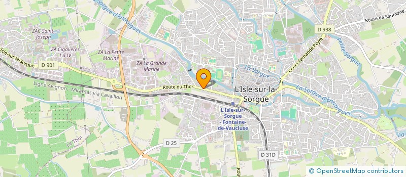 localisation de l'entreprise MONSIEUR SEBASTIEN PALLUEL à L'ISLE-SUR-LA-SORGUE
