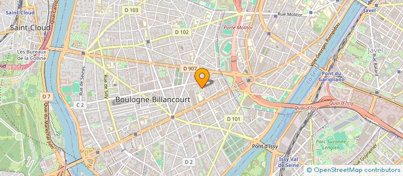 localisation de l'entreprise MONSIEUR SEBASTIEN PANNETIER à BOULOGNE-BILLANCOURT