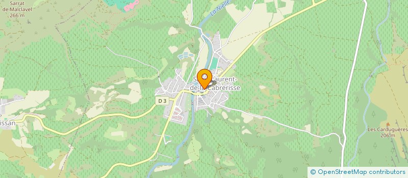 localisation de l'entreprise MONSIEUR SEBASTIEN PARAZOLS à SAINT-LAURENT-DE-LA-CABRERISSE