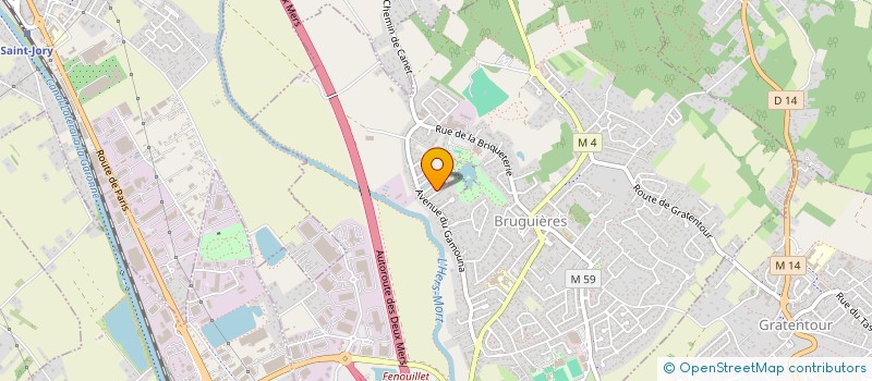 localisation de l'entreprise MONSIEUR SEBASTIEN PAREDE  BRUGUIERES