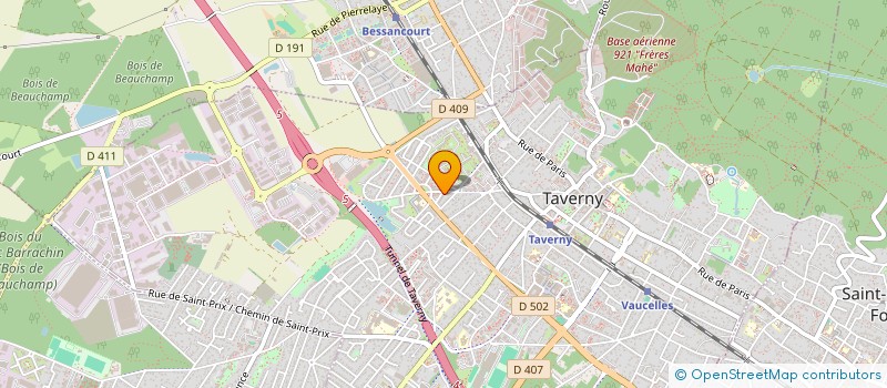 localisation de l'entreprise MONSIEUR SEBASTIEN PARENT  TAVERNY