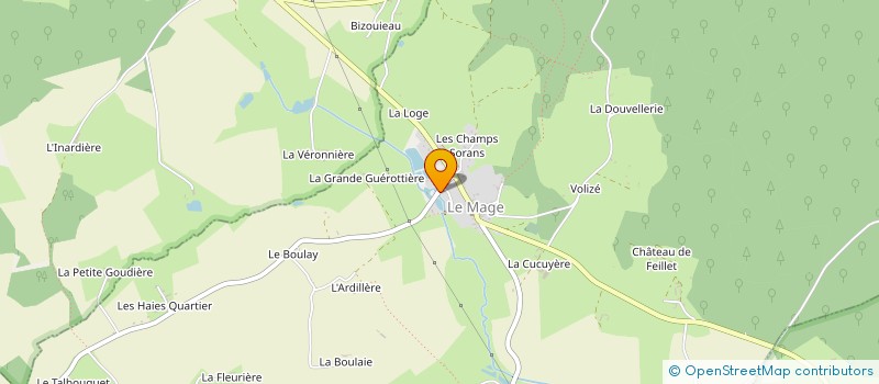 localisation de l'entreprise MONSIEUR SEBASTIEN PARET à LE MAGE
