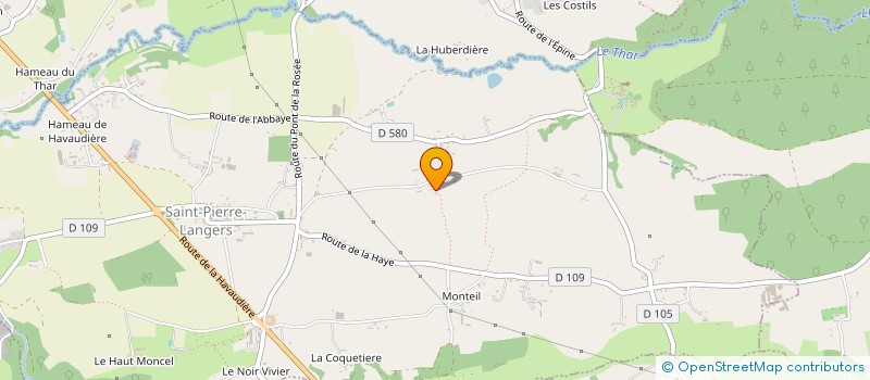 localisation de l'entreprise MONSIEUR SEBASTIEN PARFAIT  SAINT-PIERRE-LANGERS