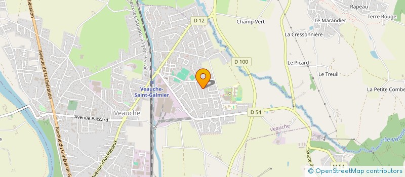 localisation de l'entreprise MONSIEUR SEBASTIEN PASCAL  VEAUCHE