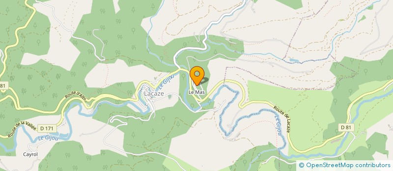 localisation de l'entreprise MONSIEUR SEBASTIEN PASTUREL  LACAZE