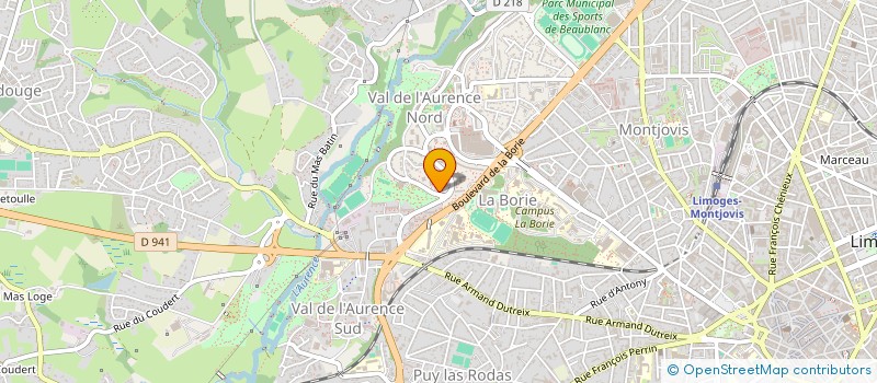 localisation de l'entreprise MONSIEUR SEBASTIEN PATEYRON à LIMOGES