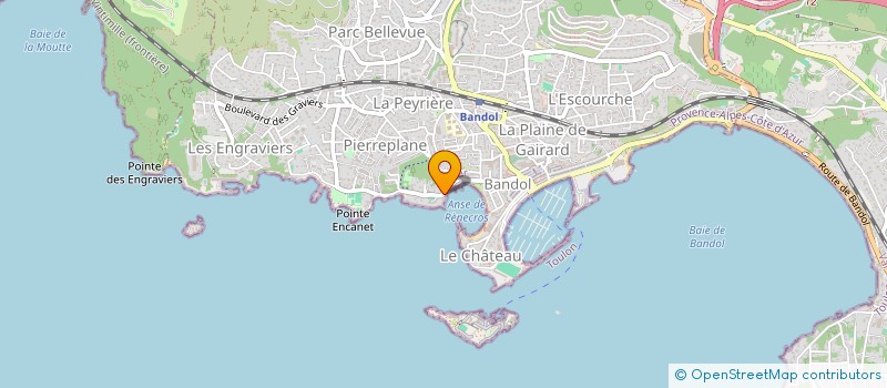 localisation de l'entreprise MONSIEUR SEBASTIEN PATOIR à BANDOL