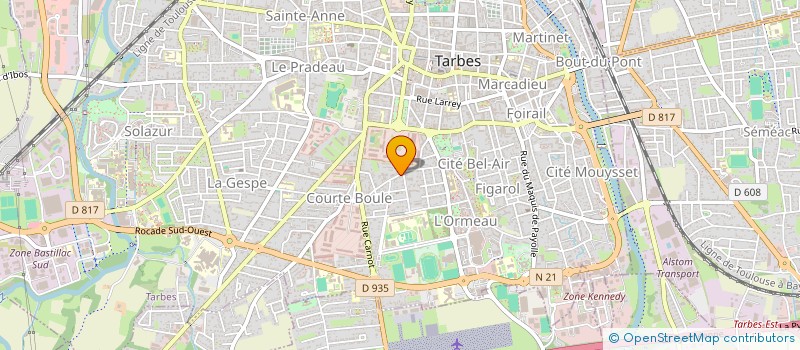 localisation de l'entreprise MONSIEUR SEBASTIEN PAUL  TARBES