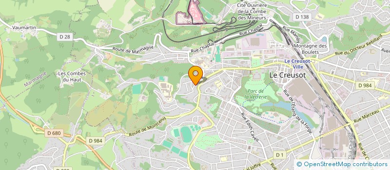 localisation de l'entreprise MONSIEUR SEBASTIEN PAULA  LE CREUSOT