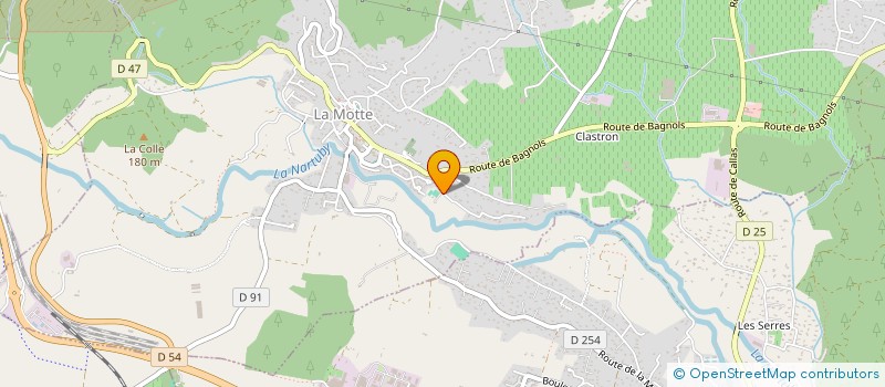 localisation de l'entreprise MONSIEUR SEBASTIEN PAULIAC  LA MOTTE