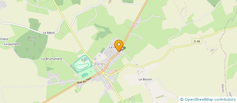 localisation de l'entreprise MONSIEUR SEBASTIEN PAUMIER à ECOUCHE-LES-VALLEES