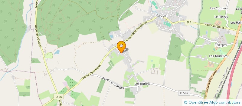 localisation de l'entreprise MONSIEUR SEBASTIEN PAUTREL à ECOUVES