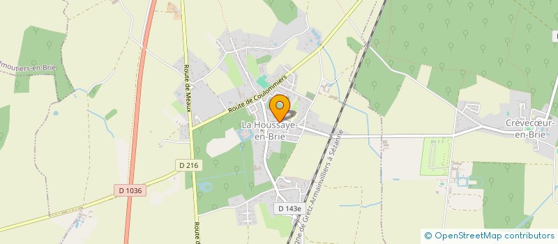 localisation de l'entreprise MONSIEUR SEBASTIEN PAVAGEAU  LA HOUSSAYE-EN-BRIE