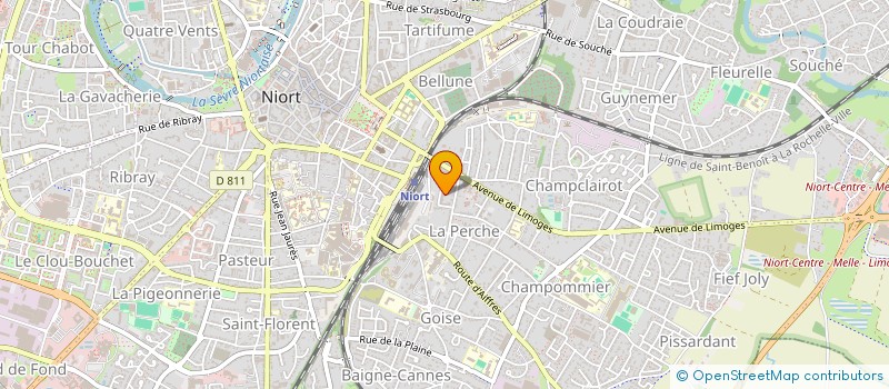 localisation de l'entreprise MONSIEUR SEBASTIEN PAYET  NIORT