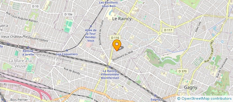 localisation de l'entreprise MONSIEUR SEBASTIEN PEDARZOLLI à LE RAINCY
