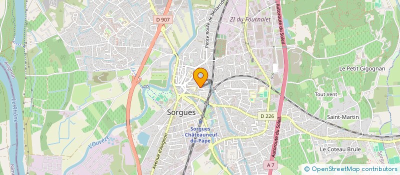 localisation de l'entreprise MONSIEUR SEBASTIEN PEDRO  SORGUES