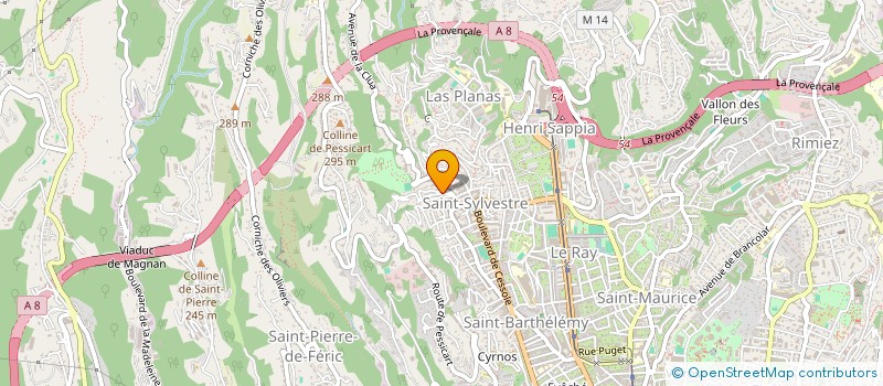 localisation de l'entreprise MONSIEUR SEBASTIEN PEJUS  NICE