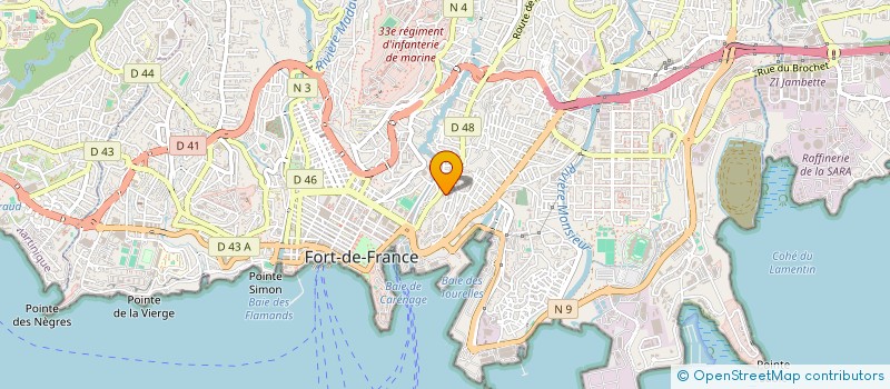 localisation de l'entreprise MONSIEUR SEBASTIEN PELAGE  FORT-DE-FRANCE