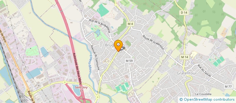 localisation de l'entreprise MONSIEUR SEBASTIEN PELIZZARI  BRUGUIERES