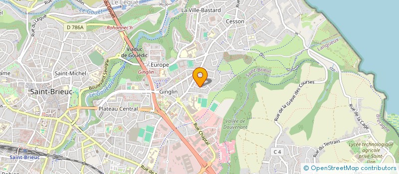 localisation de l'entreprise MONSIEUR SEBASTIEN PELLAN  SAINT-BRIEUC