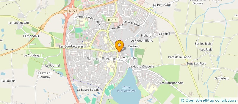 localisation de l'entreprise MONSIEUR SEBASTIEN PELLERIN  BAIN-DE-BRETAGNE